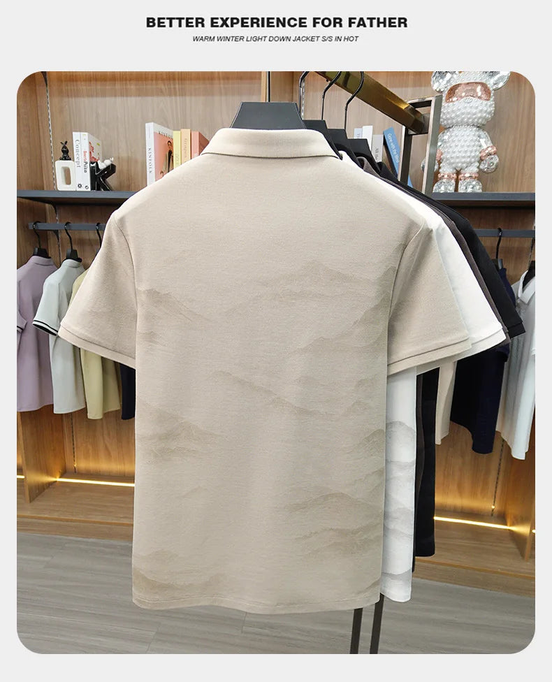 Men's Cotton Blend Polo Shirt – Breathable Short Sleeve Casual Summer Top | Sizes S–XXL