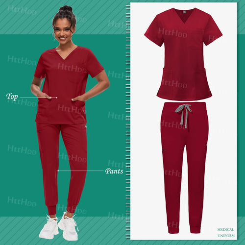 Scrub Sets Uniform Women Joggers Hospital Accessories Medical Surgical