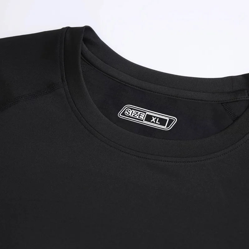 Men's NoEnName_Null Winter Fleece Thermal Underwear Suit - Fitness Clothing Set with Long Shirt and Leggings, Warm Base Layer Compression Sportswear