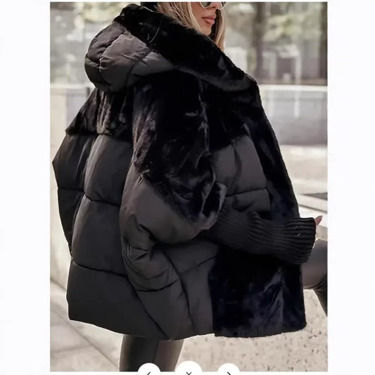 Women's 2024 Loose Hooded Down Jacket-Cozy & Stylish Winter Essential