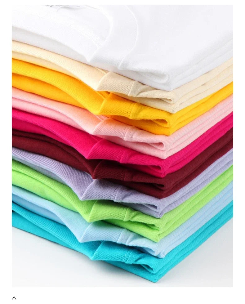 Men's 250g Combed Cotton T-Shirt | Heavyweight Solid Color O-Neck Short Sleeve Tee | Loose Casual Fit | XS–2XL