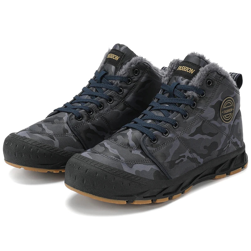 Men's LETCOMFIT High-Top Winter Snow Boots - Camouflage"
