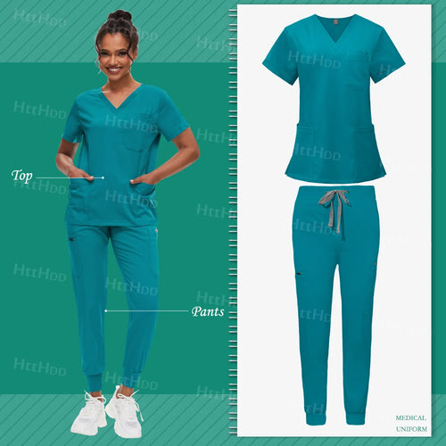 Scrub Sets Uniform Women Joggers Hospital Accessories Medical Surgical
