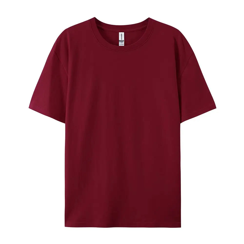 Teekossc Men's 100% Cotton Crew Neck T-Shirt | Breathable Summer Tee | Casual Short Sleeve Top – 20 Colors.