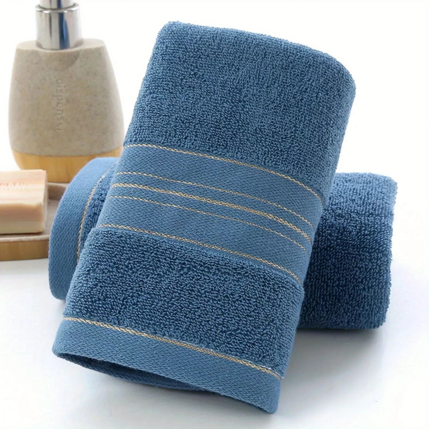 Luxury Cotton Knit Bath Towel - Premium Quick-Dry Spa-Quality Bathroom Towel