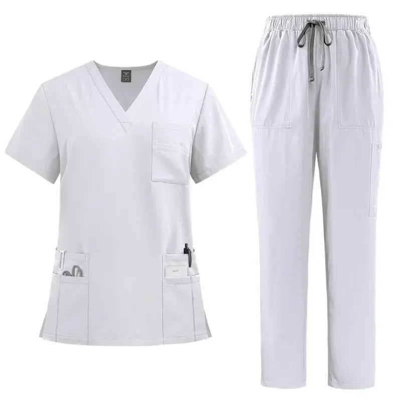 Women's Classic New Nurse Scrubs Set Nurse Accessories Medical Uniform