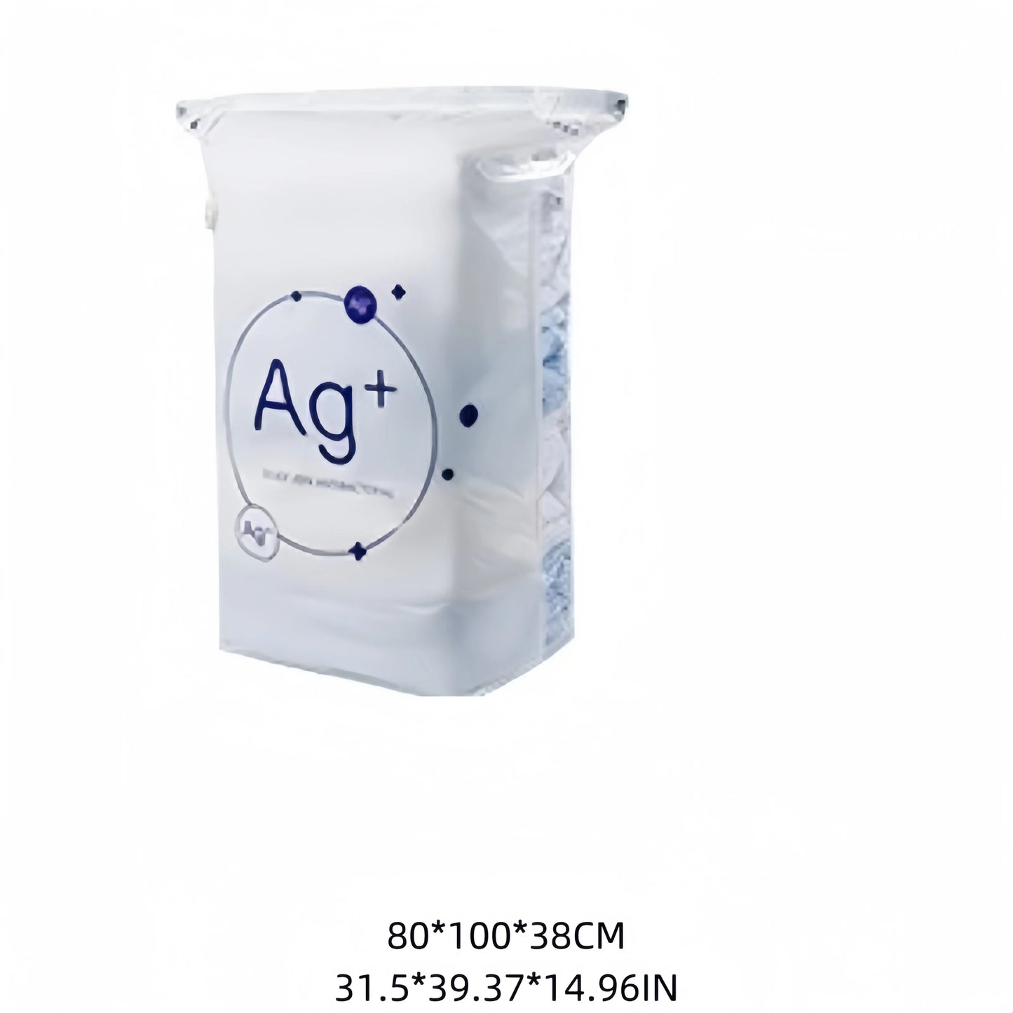 TAILI Antibacterial Vacuum Storage Bags – No-Pump Compression Bags with Ag+ Silver Ion for Clothes & Blankets | Travel & Home Organizer