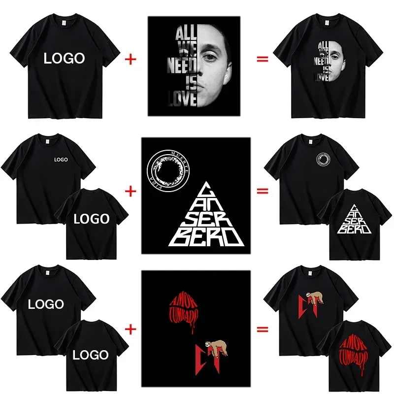 Unisex Y2K Custom Print T-Shirt | 100% Cotton Breathable O-Neck Tee | Casual Streetwear Short Sleeve Top – 10 Colors