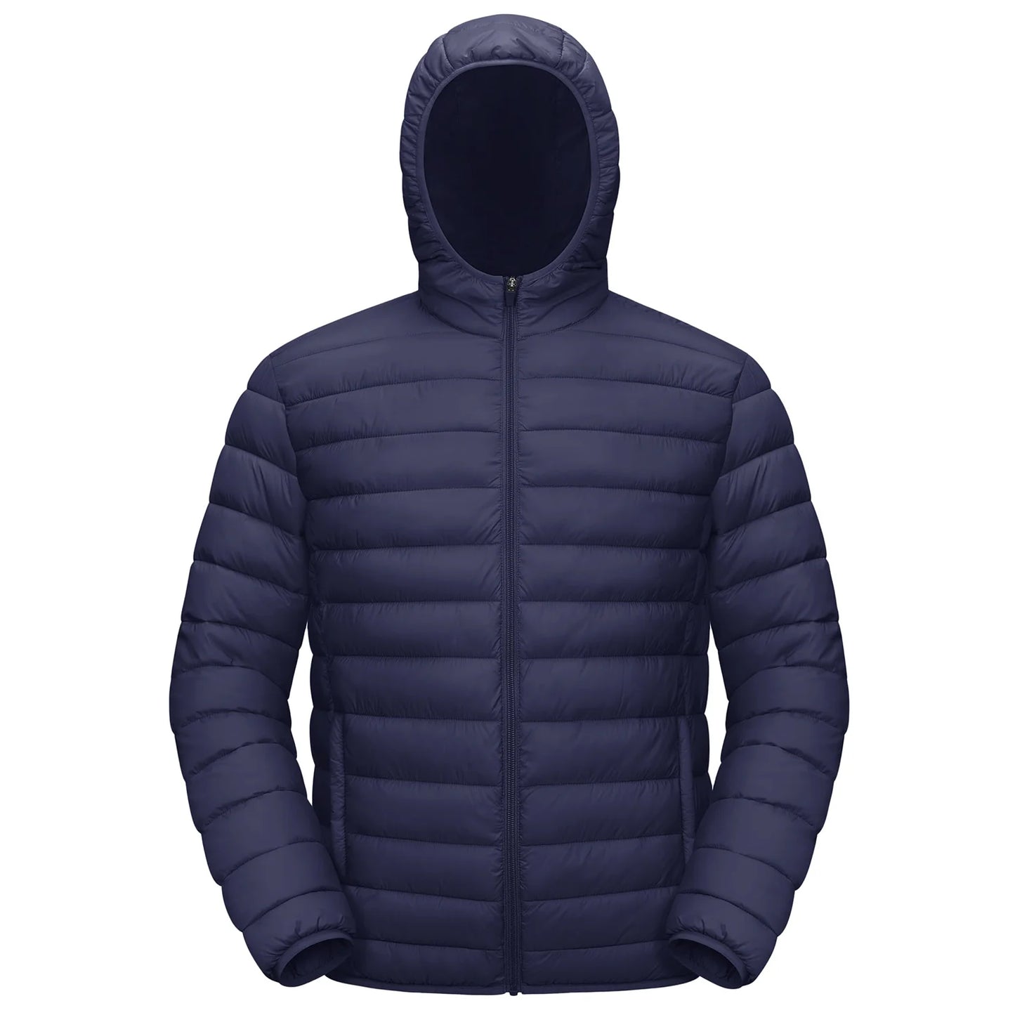 Men's TACVASEN Lightweight Water-Repellent Puffer Jacket - Cozy Insulated Hooded Windbreaker for Ultimate Comfort"