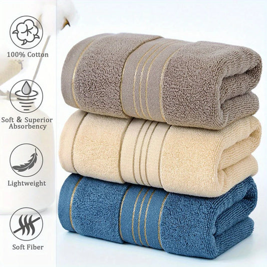 Luxury Cotton Knit Bath Towel - Premium Quick-Dry Spa-Quality Bathroom Towel