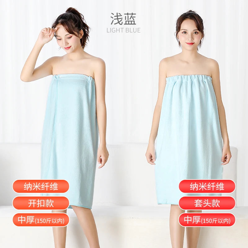 Women's Versatile Microfiber Bath Wrap - Premium Soft Handmade Towel for Spa, Salon, Sauna & Home