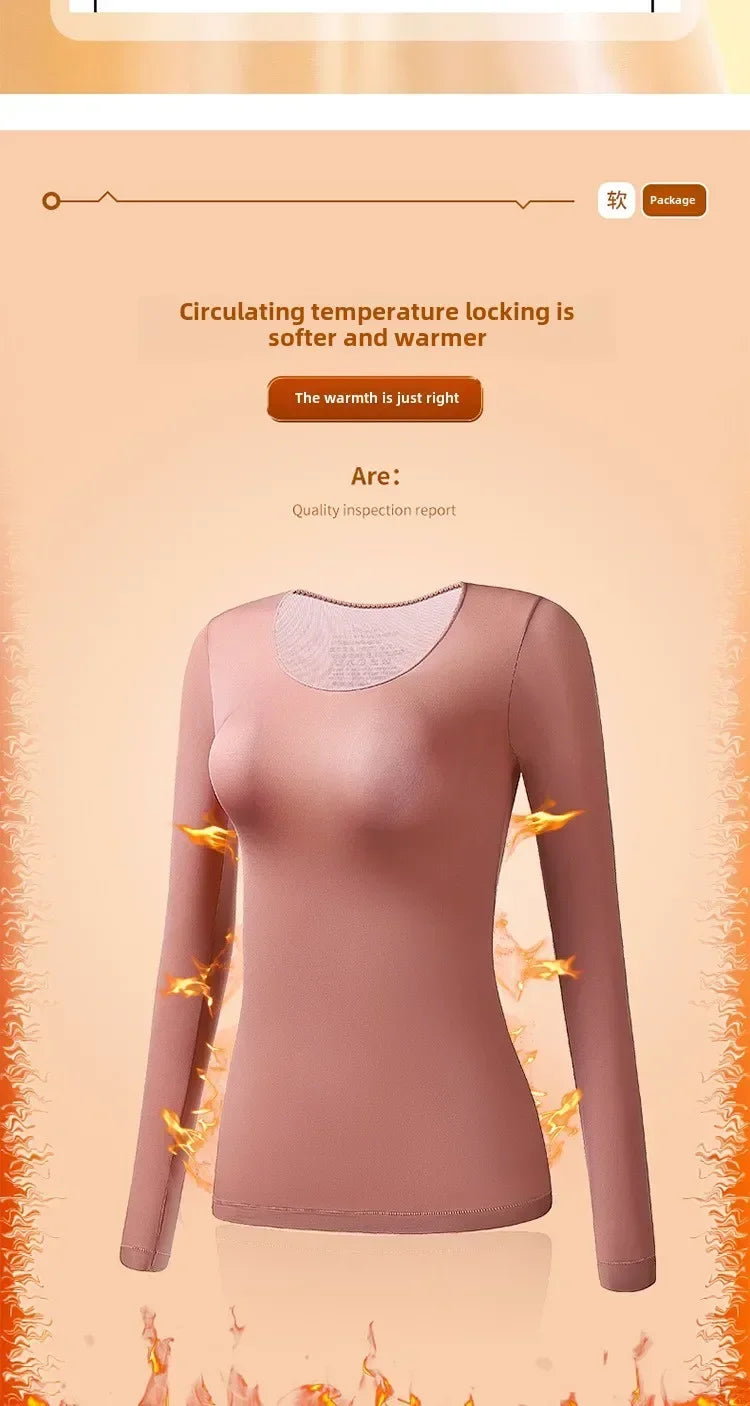 Women's Winter Warmth: 2PCS Underwear Thermal Essentials Set.