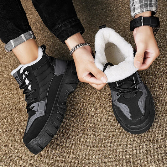 Men's Malunsen Waterproof High-Top Hiking Shoes - Lightweight & Warm