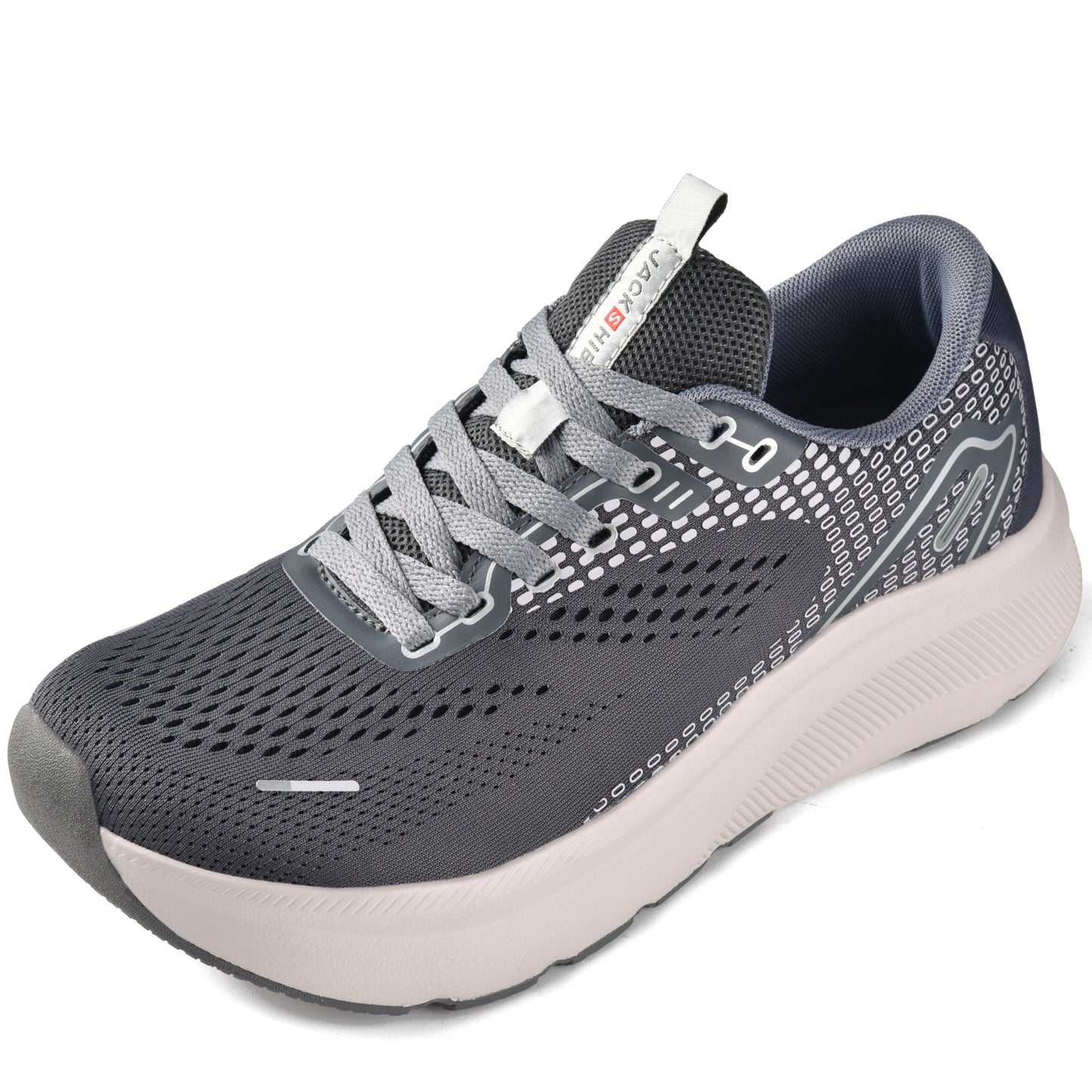 Women's Print Mesh Sneakers – Lightweight Lace-Up Athletic Shoes for Walking & Casual Wear.