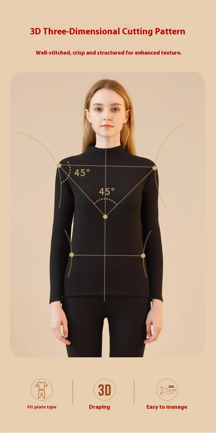 Unisex Premium Thermal Underwear Set - Cashmere Silk Winter Base Layer for Men & Women