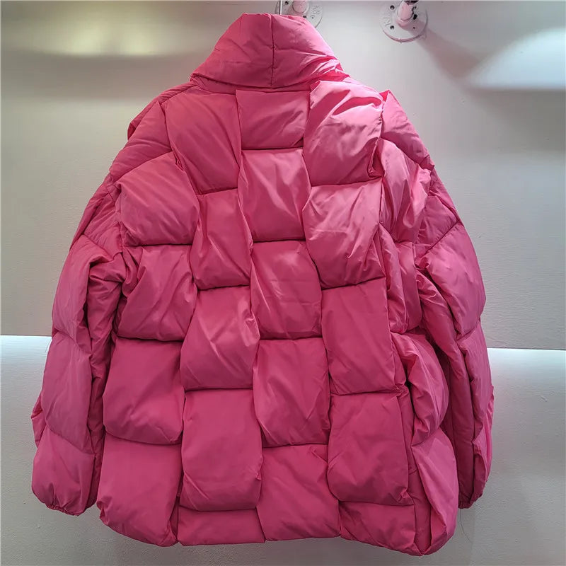 Oceanlove Women's Winter Parka Jacket – Stand Collar Warm Thick Coat, Autumn/Winter Solid Broadcloth, Office & Casual Style