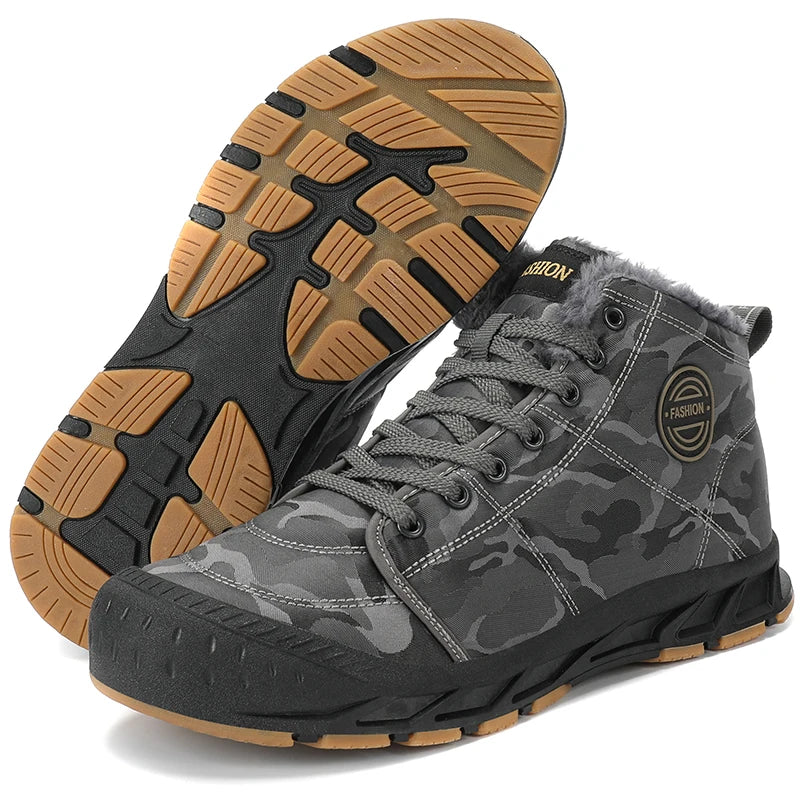 Men's LETCOMFIT High-Top Winter Snow Boots - Camouflage"