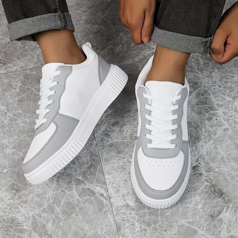 Women's Breathable Walking Shoes | Lightweight Casual Flat Shoes | Lace-Up | True to Size