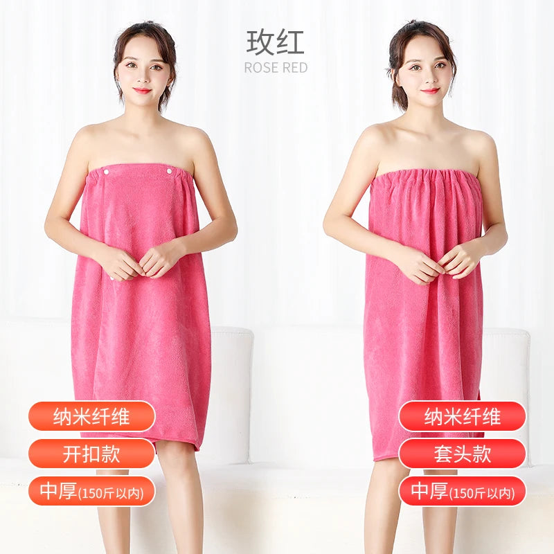 Women's Versatile Microfiber Bath Wrap - Premium Soft Handmade Towel for Spa, Salon, Sauna & Home