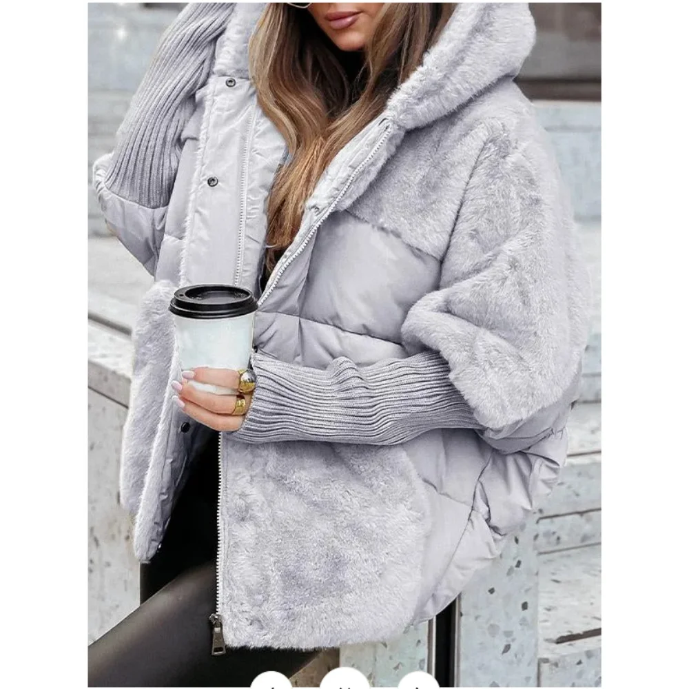 Women's 2024 Loose Hooded Down Jacket-Cozy & Stylish Winter Essential