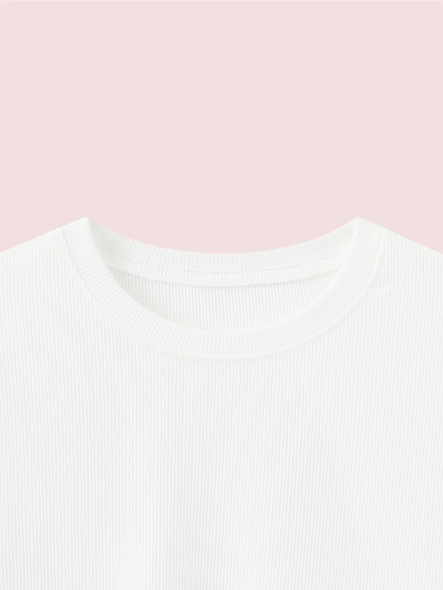 Women's Ribbed Crop Top | Short Sleeve Stretch Tee | Y2K Casual Summer Streetwear