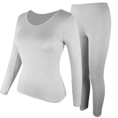 Autumn Winter Thermal Suits Women's Long-Sleeved Tops Leggings Slim