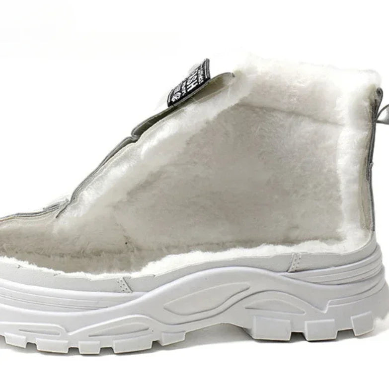Women's Winter Snow Boots - Casual High-Top Platform Sneakers"