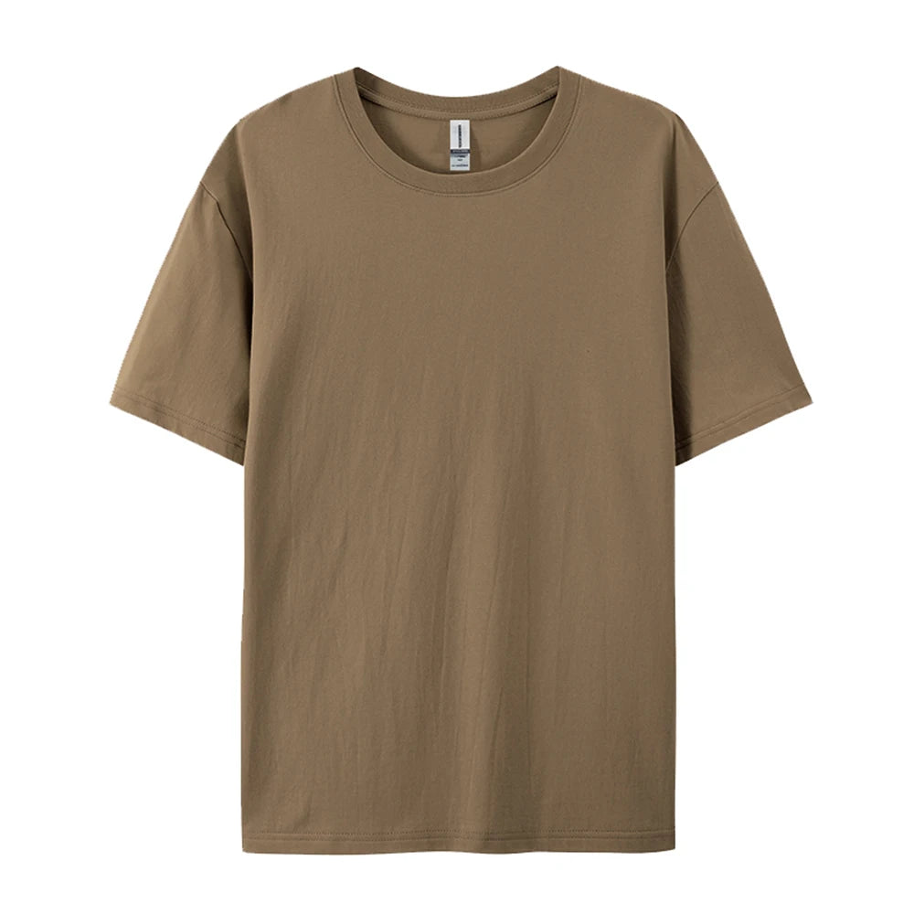 Teekossc Men's 100% Cotton Crew Neck T-Shirt | Breathable Summer Tee | Casual Short Sleeve Top – 20 Colors.