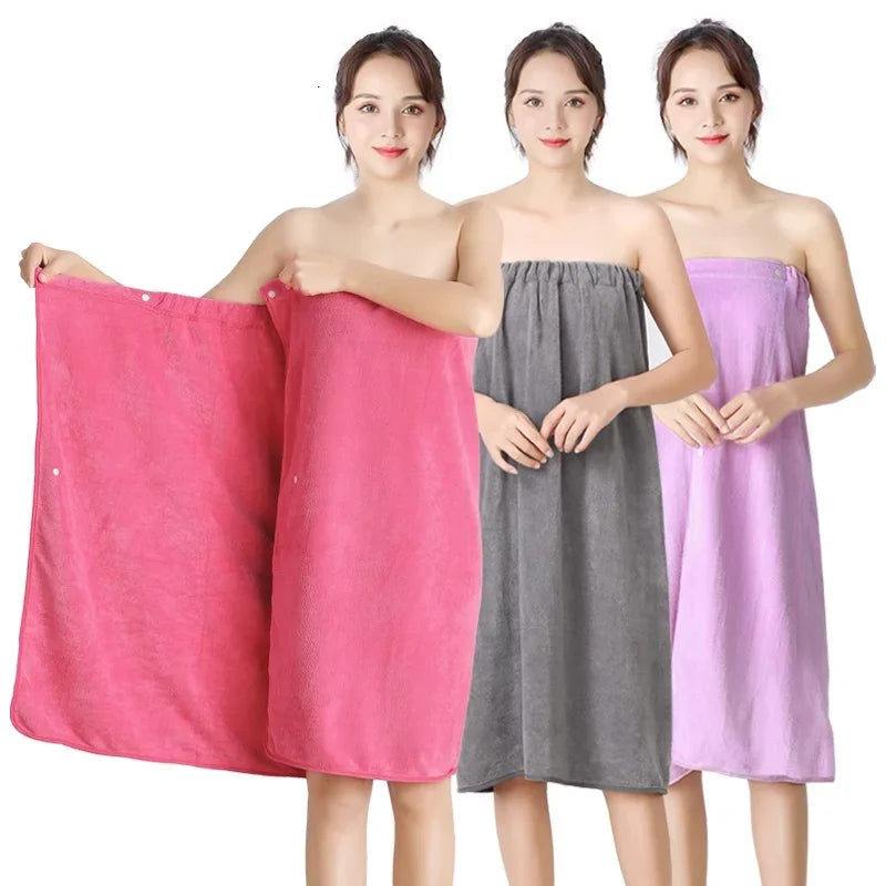 Women's Versatile Microfiber Bath Wrap - Premium Soft Handmade Towel for Spa, Salon, Sauna & Home