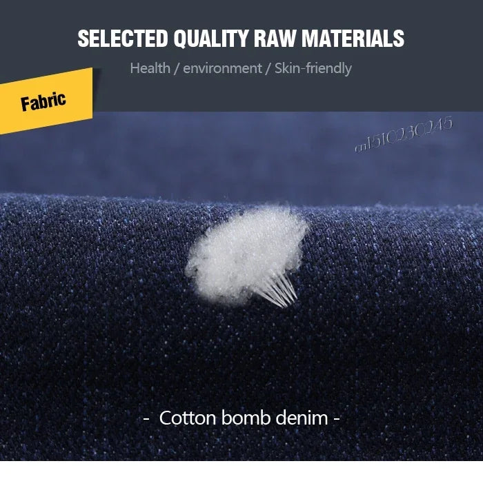 Men's Warm Fleece-Lined Jeans: Stylish Comfort for Winter!"