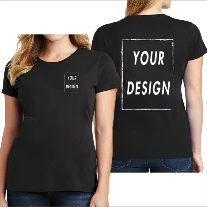 Unisex Custom T-Shirt — Buy 1 Get 1 FREE! Add Your Own Design | Front & Back Print | 10 Colors