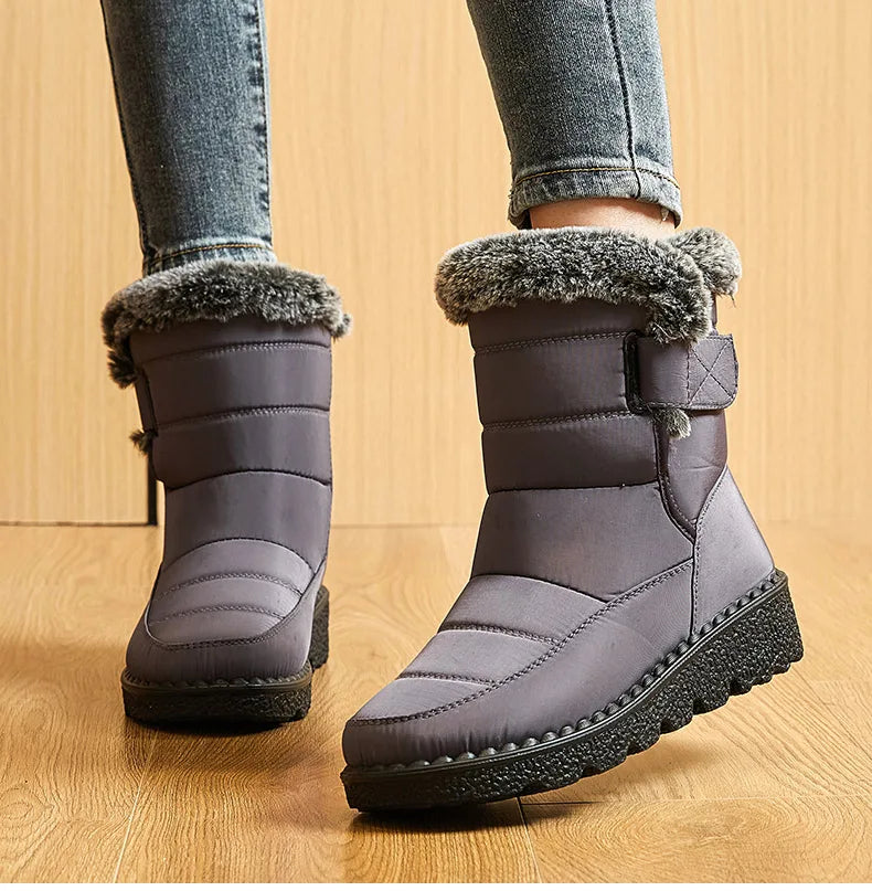 Women's HAJINK Waterproof Winter Ankle Boots with Fur