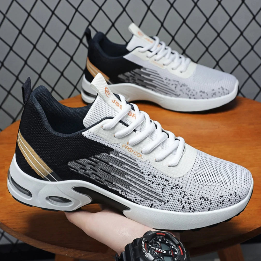 Men's MDNG  Air Mesh Running Sneakers — Breathable Lace-Up Sports Shoes | Lightweight Anti-Odor Casual Trainers for Spring & Autumn