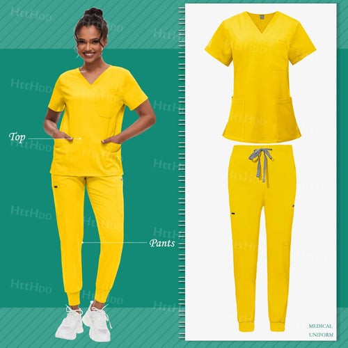 Scrub Sets Uniform Women Joggers Hospital Accessories Medical Surgical