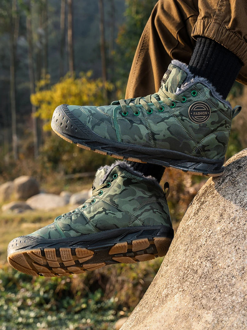 Men's LETCOMFIT High-Top Winter Snow Boots - Camouflage"