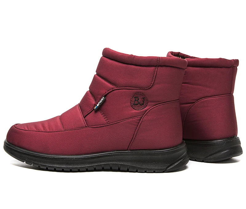 Women's 2024 Waterproof Ankle Snow Boots with Fur