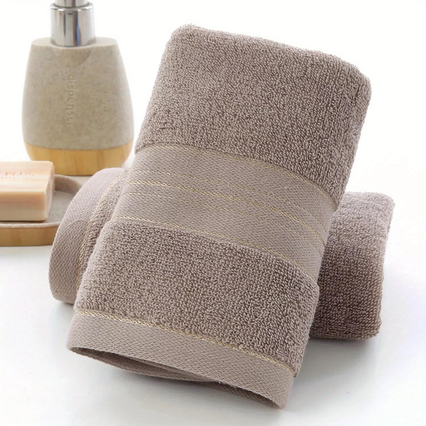 Luxury Cotton Knit Bath Towel - Premium Quick-Dry Spa-Quality Bathroom Towel
