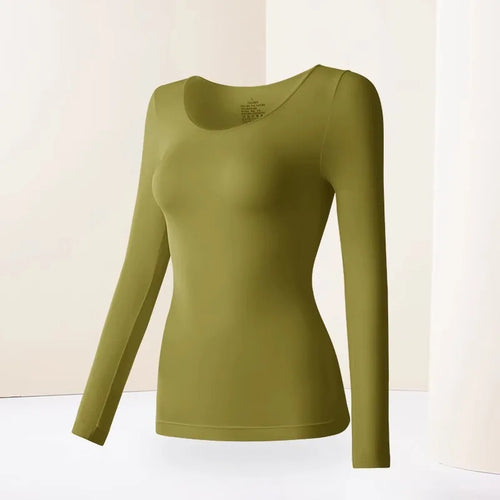 Women's Thermal Underwear Winter Autumn Long Sleeves Bottoming Shirt