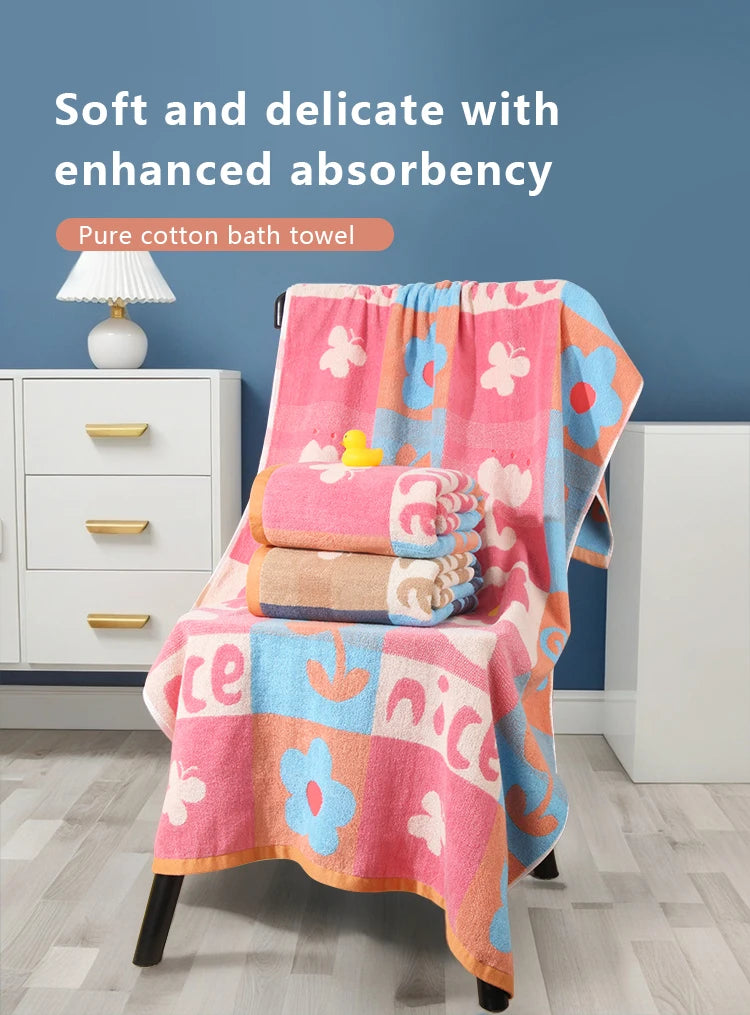 Premium 100% Cotton Bath Towels - Ultra Plush, Quick-Drying & Super Absorbent Spa-Quality Towels