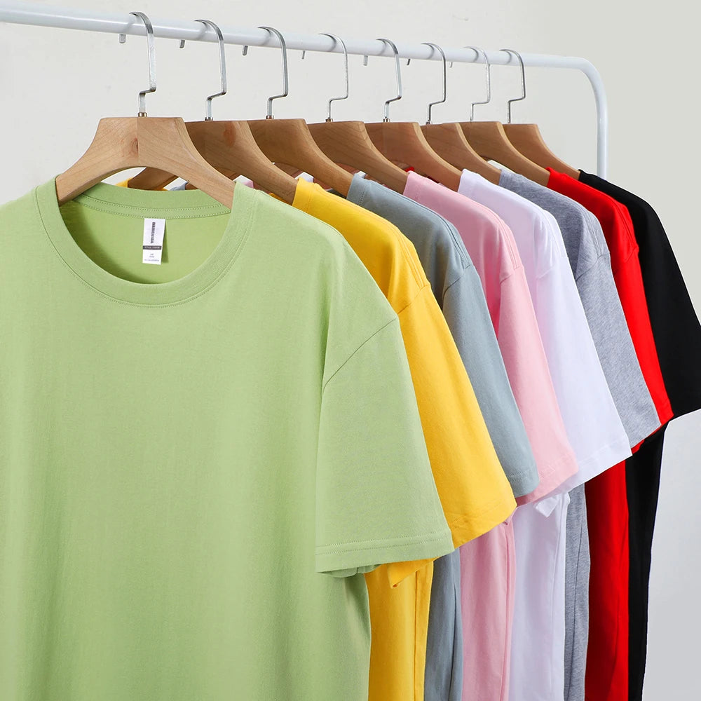 Teekossc Men's 100% Cotton Crew Neck T-Shirt | Breathable Summer Tee | Casual Short Sleeve Top – 20 Colors.