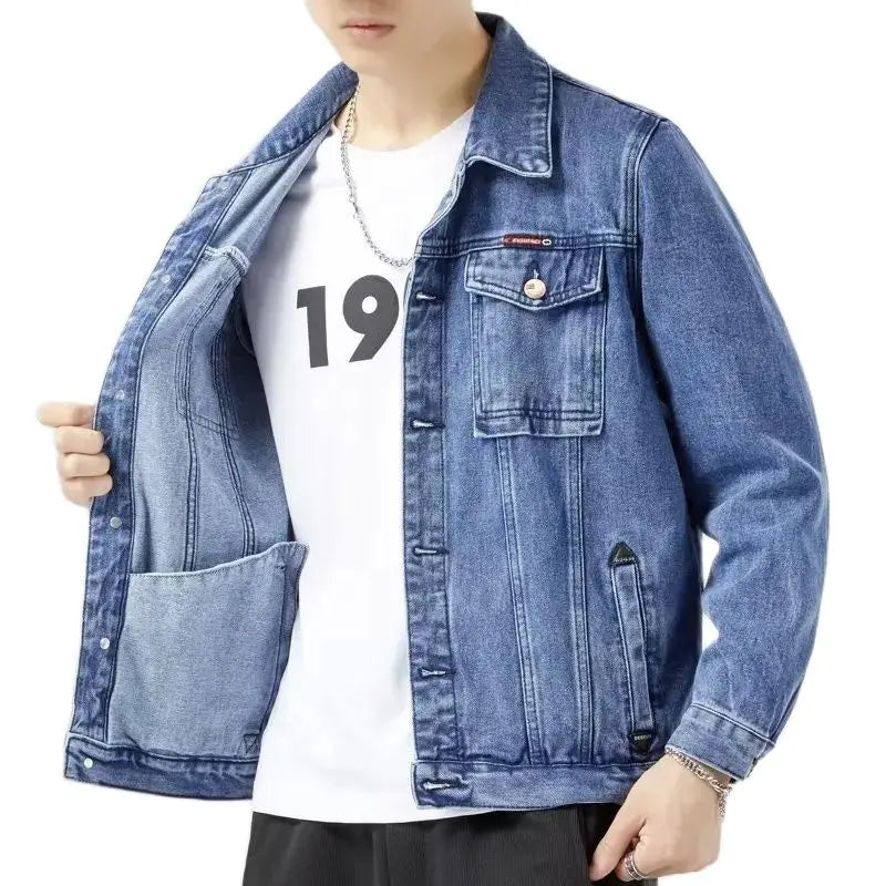 Men's 2024 Plus Size Padded Denim Cotton Jacket - Thicker, Warmer, and Stylish Winter Essential!"