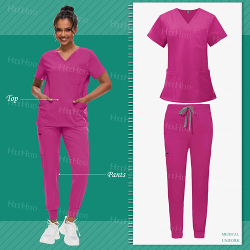 Scrub Sets Uniform Women Joggers Hospital Accessories Medical Surgical