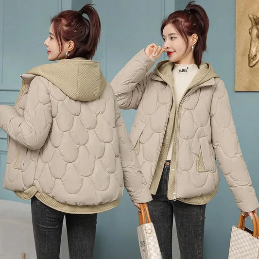 Women's 2024 winter Parka Coat-Thick and Warm Padded Outerwear.