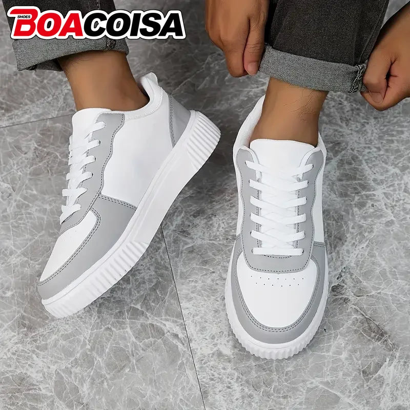 Women's Breathable Walking Shoes | Lightweight Casual Flat Shoes | Lace-Up | True to Size