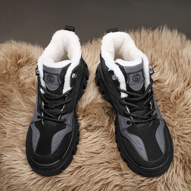 Men's Malunsen Waterproof High-Top Hiking Shoes - Lightweight & Warm