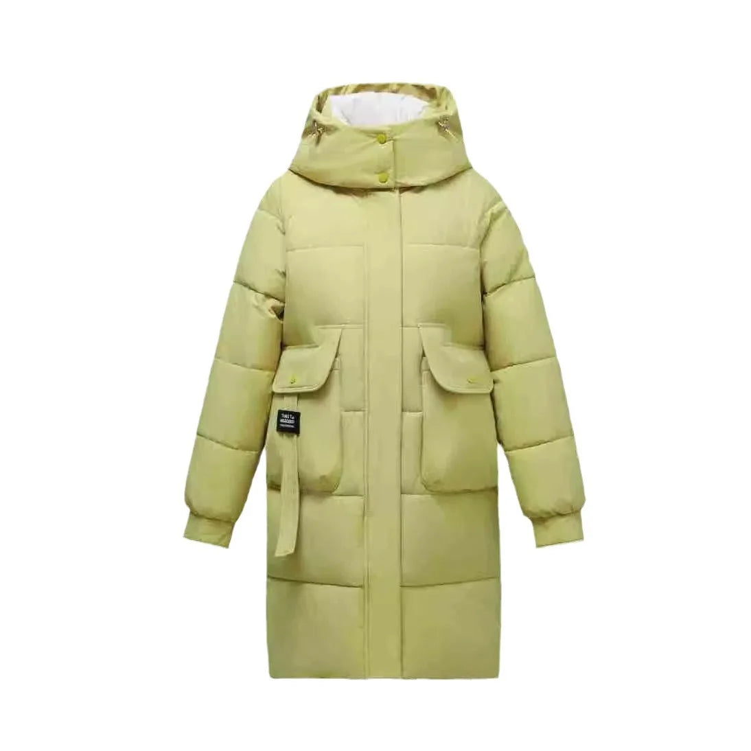 Women's 2024 Hooded Cotton Padded Parka Jacket-Long & Stylish