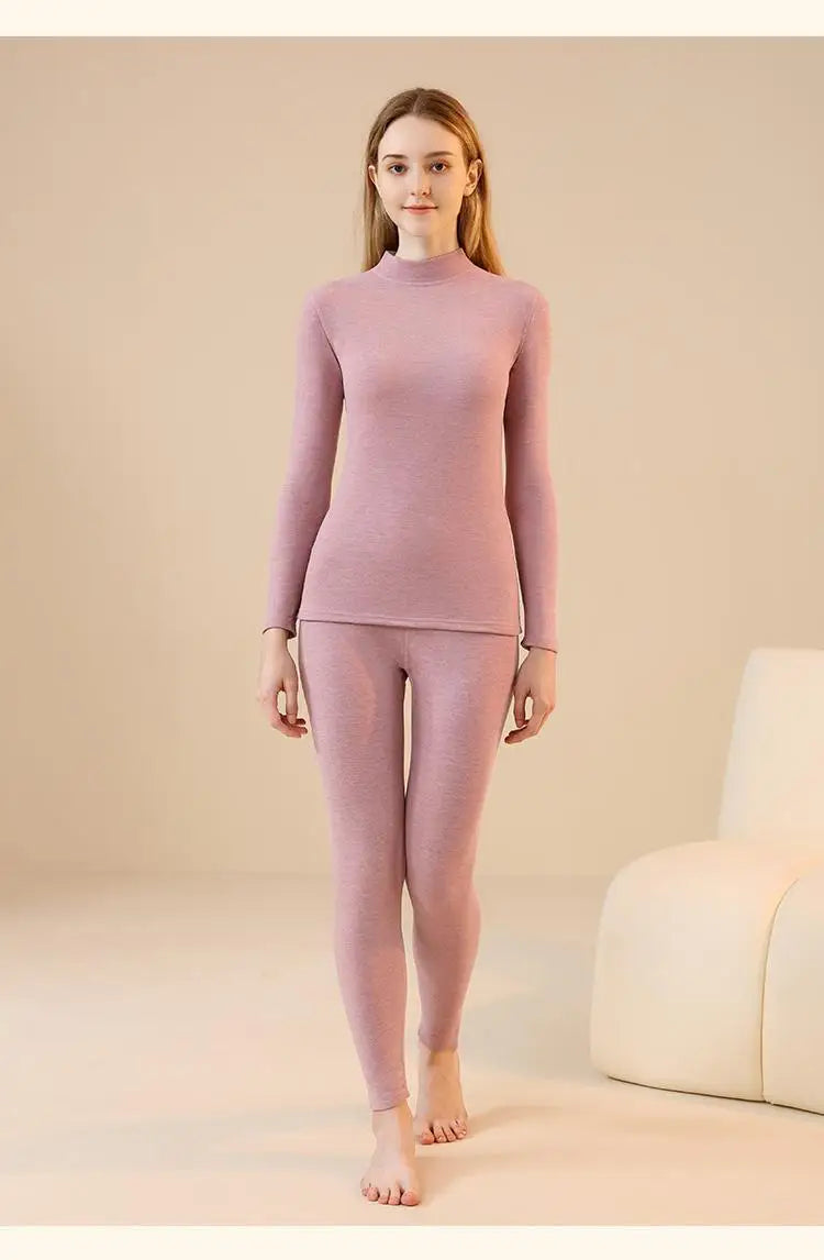 Unisex Premium Thermal Underwear Set - Cashmere Silk Winter Base Layer for Men & Women