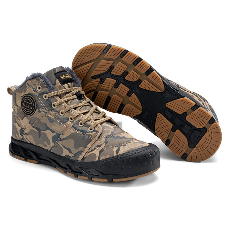 Men's LETCOMFIT High-Top Winter Snow Boots - Camouflage"