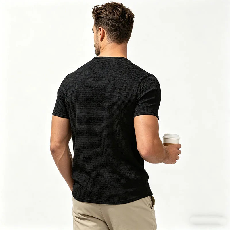 Men's Short Sleeve Polo Shirt – Breathable Quick-Dry Summer Top | Navy Blue, White, Black