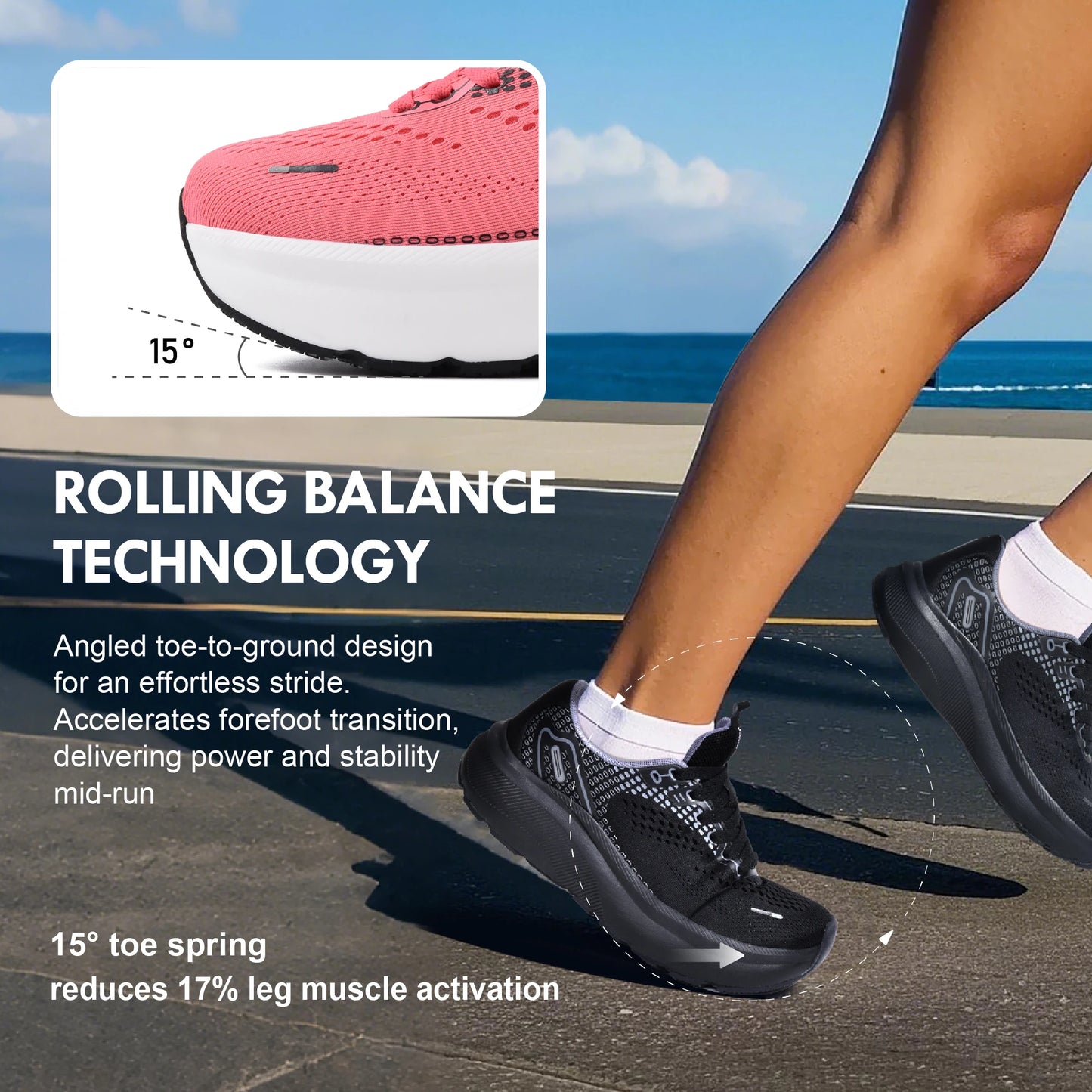 Women's Print Mesh Sneakers – Lightweight Lace-Up Athletic Shoes for Walking & Casual Wear.